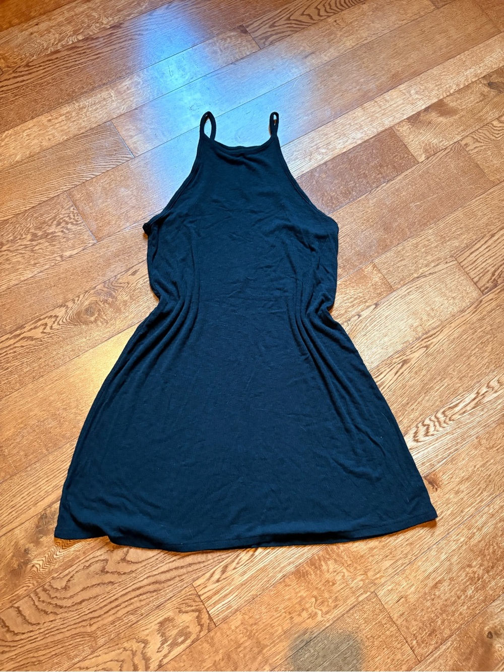 Aerie Black Haulter Mini Dress
